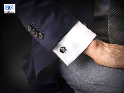 Luxury Mother of Pearl Onyx Black & White Union Jack Flag Cufflinks with Presentation Jewelry Box Handmade Cufflinks & Shirt Accessories Mens Cuff Link Dress Shirt