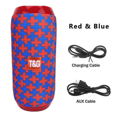 Bluetooth Speaker Outdoor Portable Waterproof Wireless Audio Multifunction Stereo Bass USB/TF/FM Radio Loud