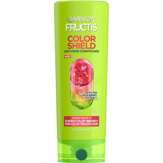 Fructis Color Shield Anti-Fade Conditioner for Color Treated Hair, 12 Fl Oz, 1 Count (Packaging May Vary)