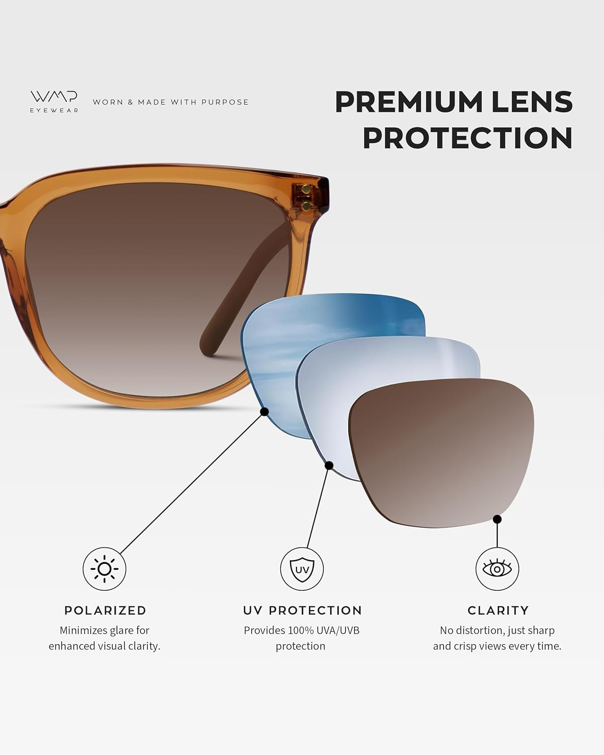 Polarized Classic Retro Flat Square Unisex Sunglasses