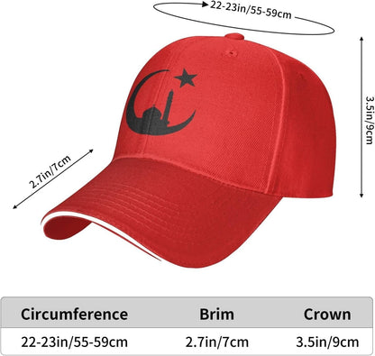 Funny-Muslim-Islam-Arabic-Islamic-Religious Allah God Be Gifts Dad Hat Men Baseball Cap for Men Dad Hat Trucker Hats Red
