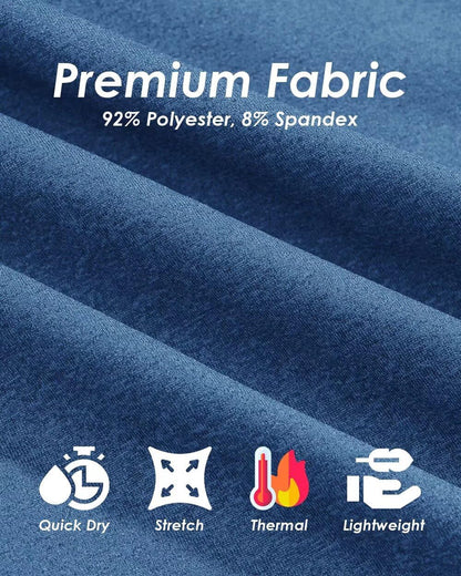 Men'S Quarter Zip Pullover Premium Fleece Lined Heather Long Sleeve Golf Shirts Midweight 1/4 Half Zip Sweatshirts