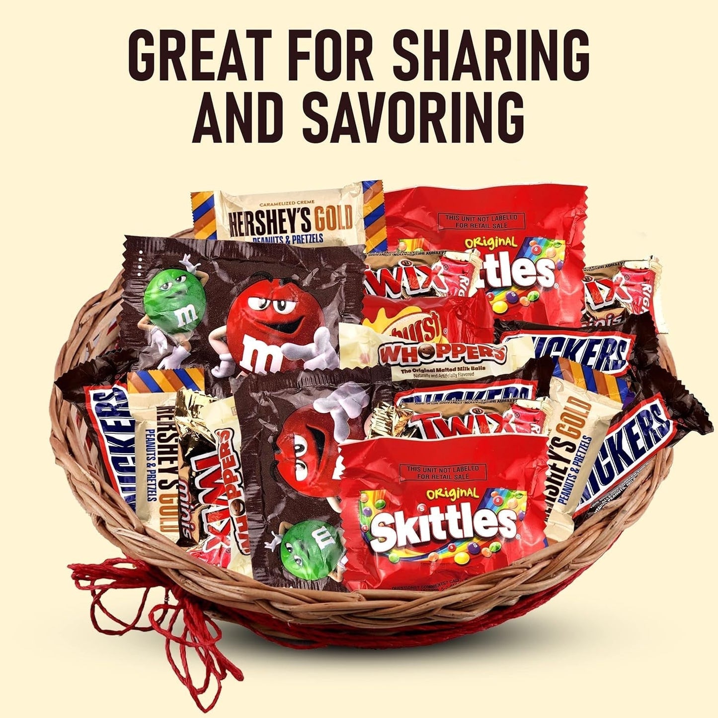 KATIES KANDY KORNER Individually Wrapped Chocolate Mix Bulk of Gold, Twix, M&M, Skittles, Starburst, Snickers, Whoppers, Assorted Candy for Holidays, Christmas, Birthdays - 5Lb