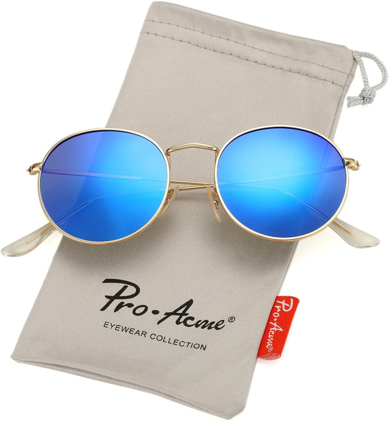 Small round Metal Polarized Sunglasses for Women Retro Designer Style