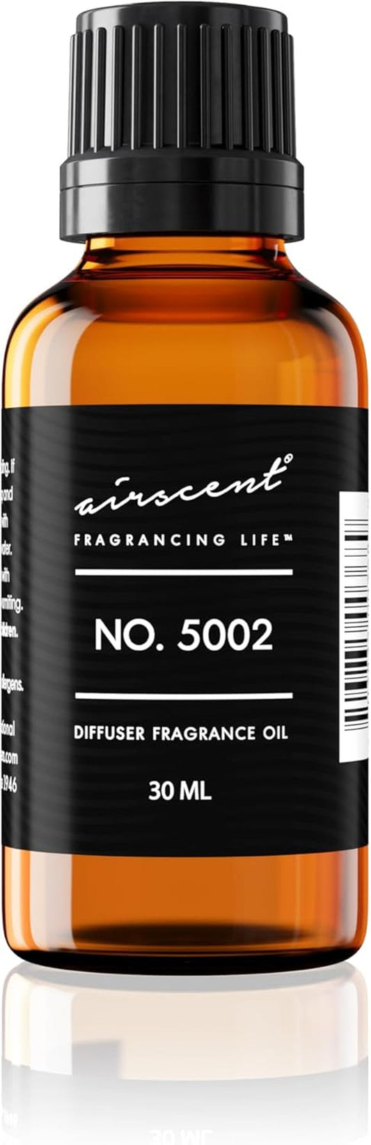 Airscent Creed-Aventus-Inspired Diffuser Oil - No. 5002 Perfume Dupe - Premium Fragrance Oil Blend for Ultrasonic and Waterless Diffusers and Crafting - 30 Ml, 1 Fl Oz Glass Bottle with Dropper - WORLD TIME VISITS