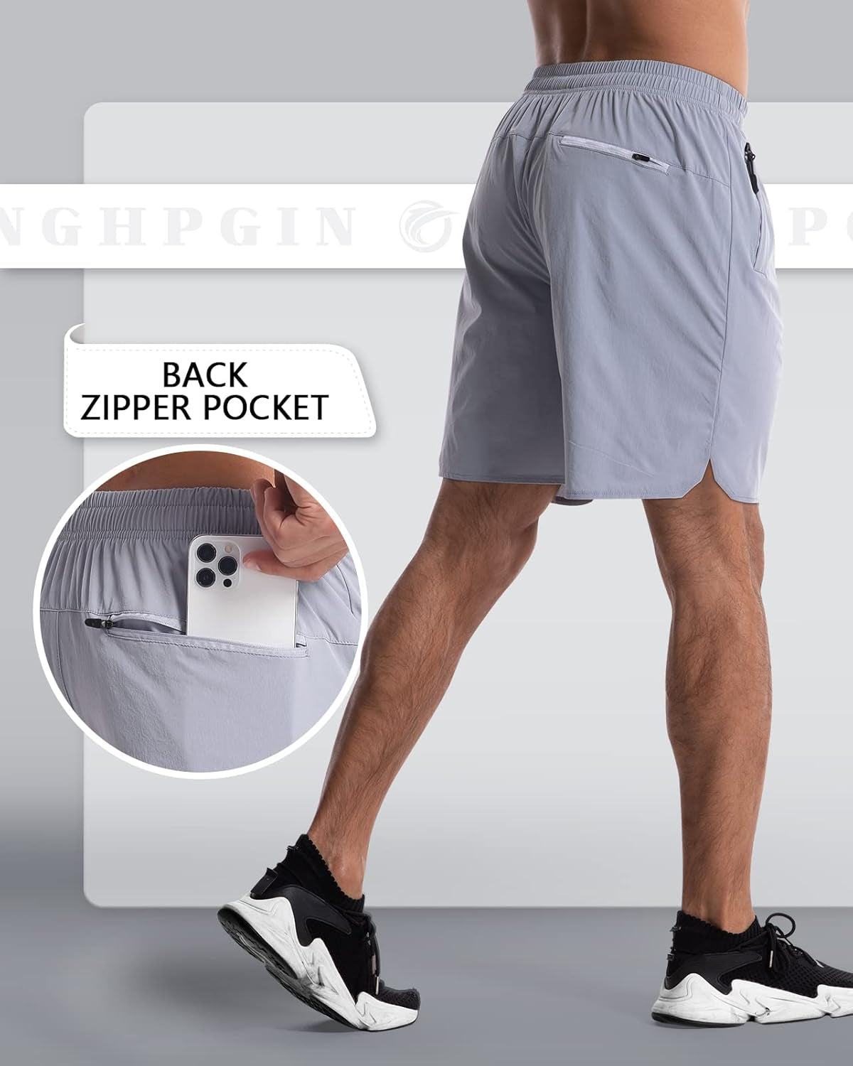 2 Pack Mens Workout Athletic Shorts 7 Inch Inseam Quick Dry Hiking Shorts Men Lightweight Sports Gym Shorts Running - WORLD TIME VISITS