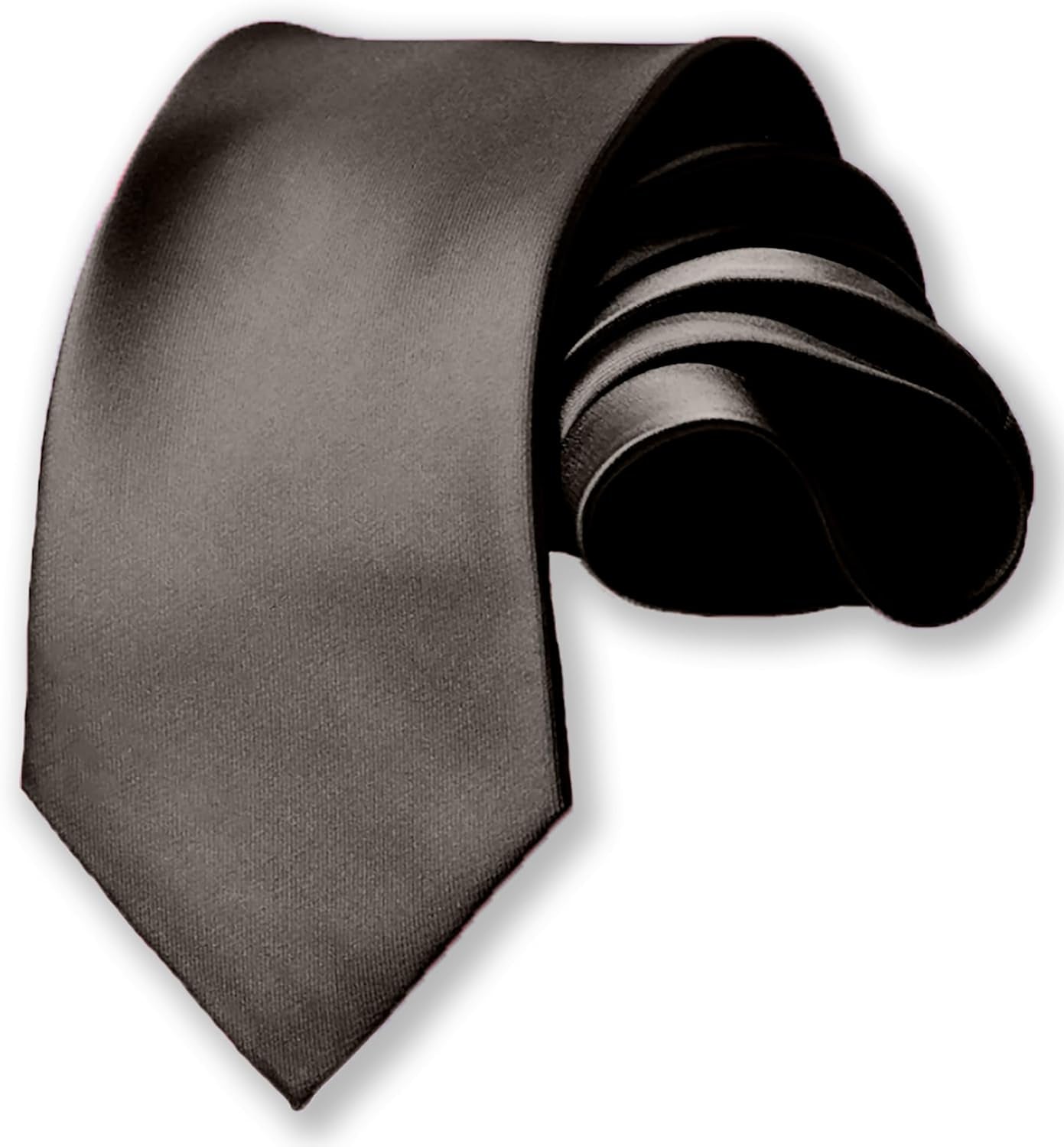 Silk Ties for Men 3.5 Inch Mens Ties Silk Black Ties for Men Satin Tie Solid Color Ties for Men