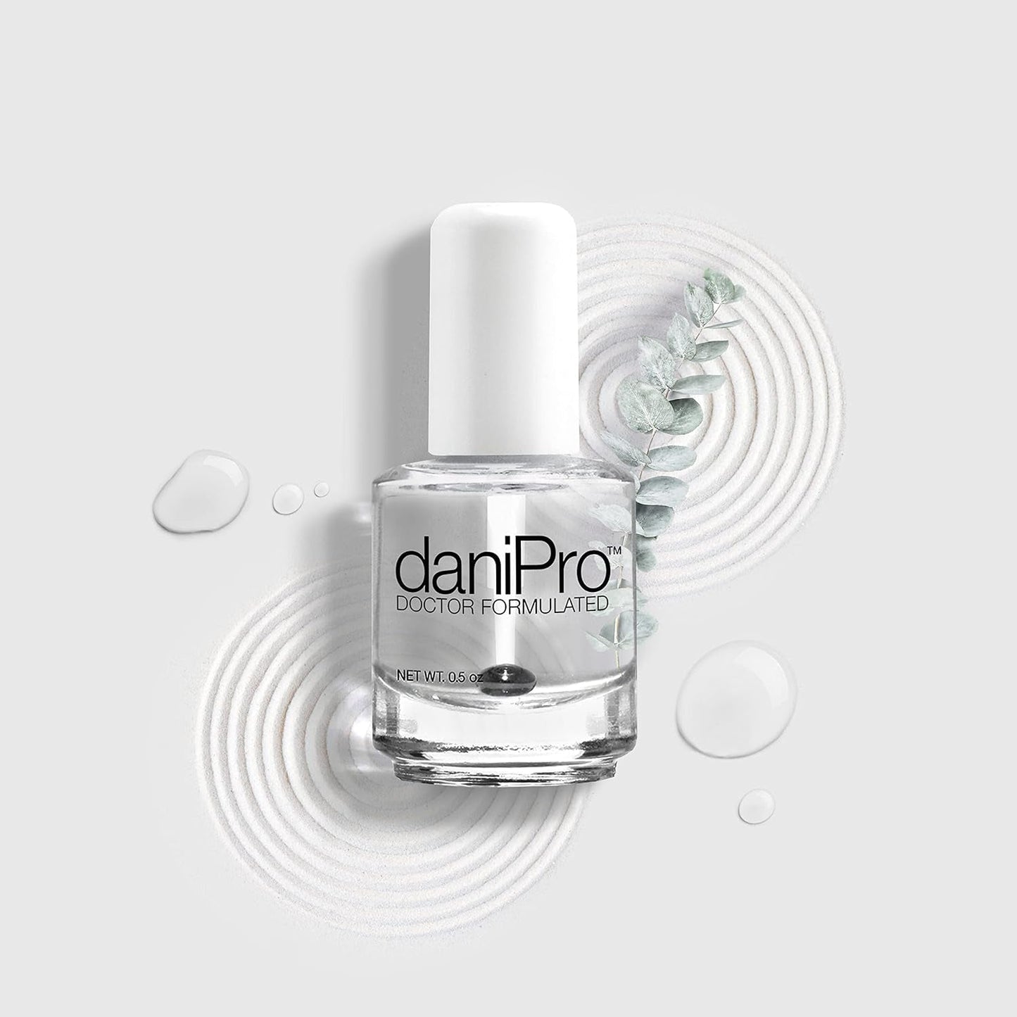 Doctor-Formulated Clear Base Coat Nail Polish, 0.5 Oz - Base Coat Nail Polish with Undecylenic Acid, Vitamins & Biotin - Nail Base Coat for Stronger, Healthier Nails, Manufactured in the USA