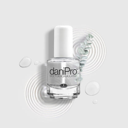 Doctor-Formulated Clear Base Coat Nail Polish, 0.5 Oz - Base Coat Nail Polish with Undecylenic Acid, Vitamins & Biotin - Nail Base Coat for Stronger, Healthier Nails, Manufactured in the USA