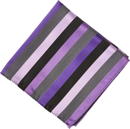 Men'S Microfiber Stripped Tie Set