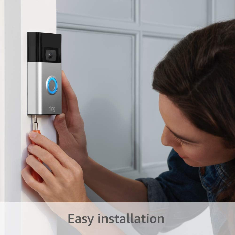 Video Doorbell – 1080P HD Video, Improved Motion Detection, Easy Installation (2020 Release) – Venetian Bronze