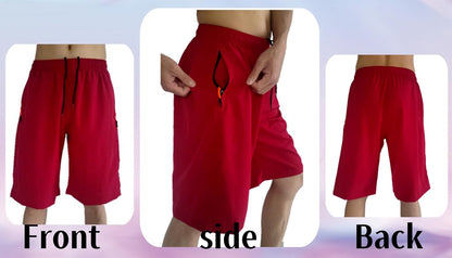Men'S Athletic Running Workout Shorts 11 Inches Swim Trunks with Ziper Pockets Quick Dry Lightweight - WORLD TIME VISITS