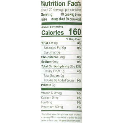 Organic White Rice, 2Lb Bag of Rice, Stovetop or Microwave Rice in 20 Minutes