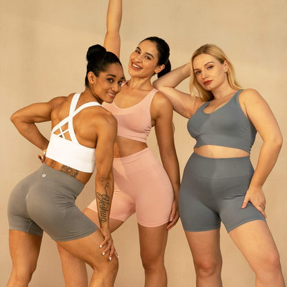 Sports Bra for Women Padded Medium Support Criss Cross Strappy Bras Seamless High Impact Yoga Exercise Athletic Bras - WORLD TIME VISITS