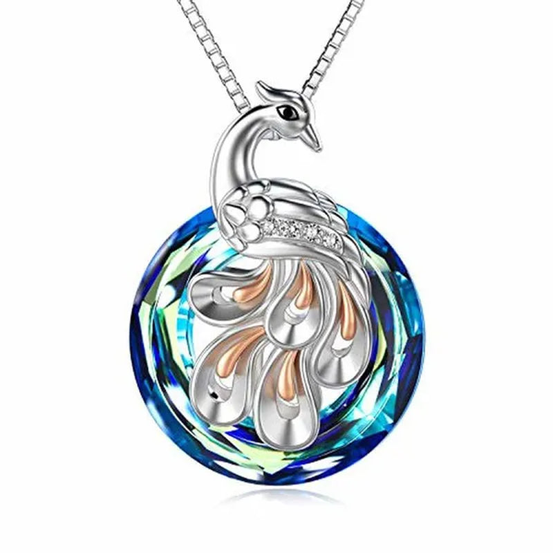 Fashion Phoenix /Snake /Pendant Necklace for Women Sterling Silver Female Jewelry Gifts with Zircon Crystal - WORLD TIME VISITS
