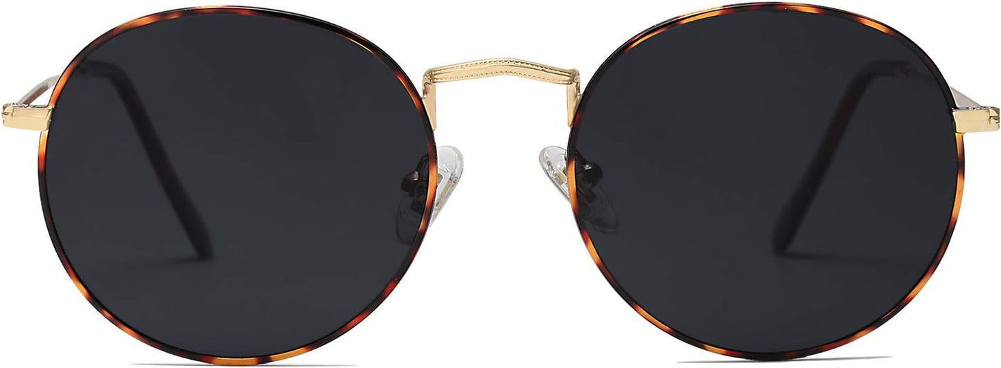 Small round Polarized Sunglasses for Women Men Classic Vintage Retro Shades UV400