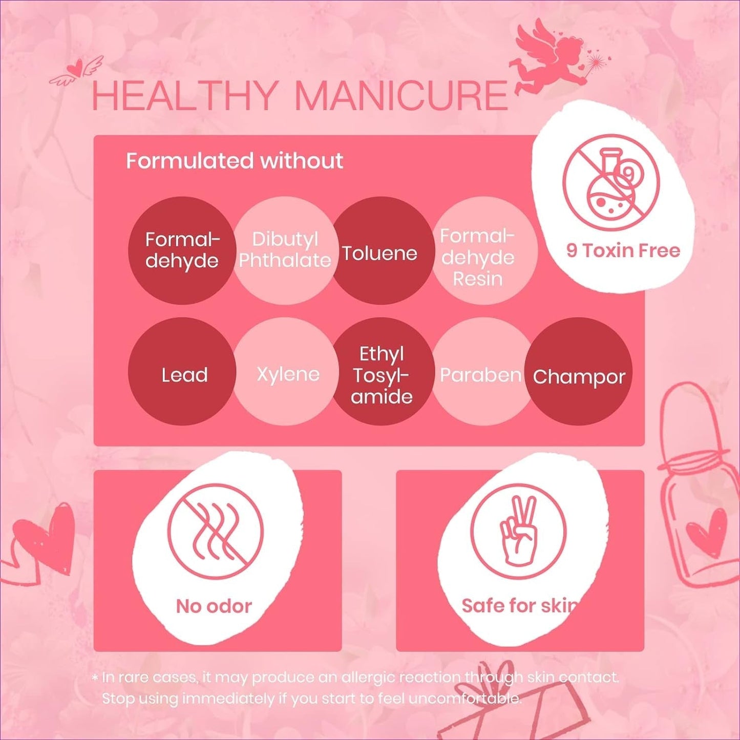Beetles Gel Nail Polish, 6 Colors Nude Pink Rose Red Milky White Gel Polish, Sweetheart Candies Collection Soak off UV LED Nail Lamp Light Nails Spring Summer Gel Nail Gift for Women