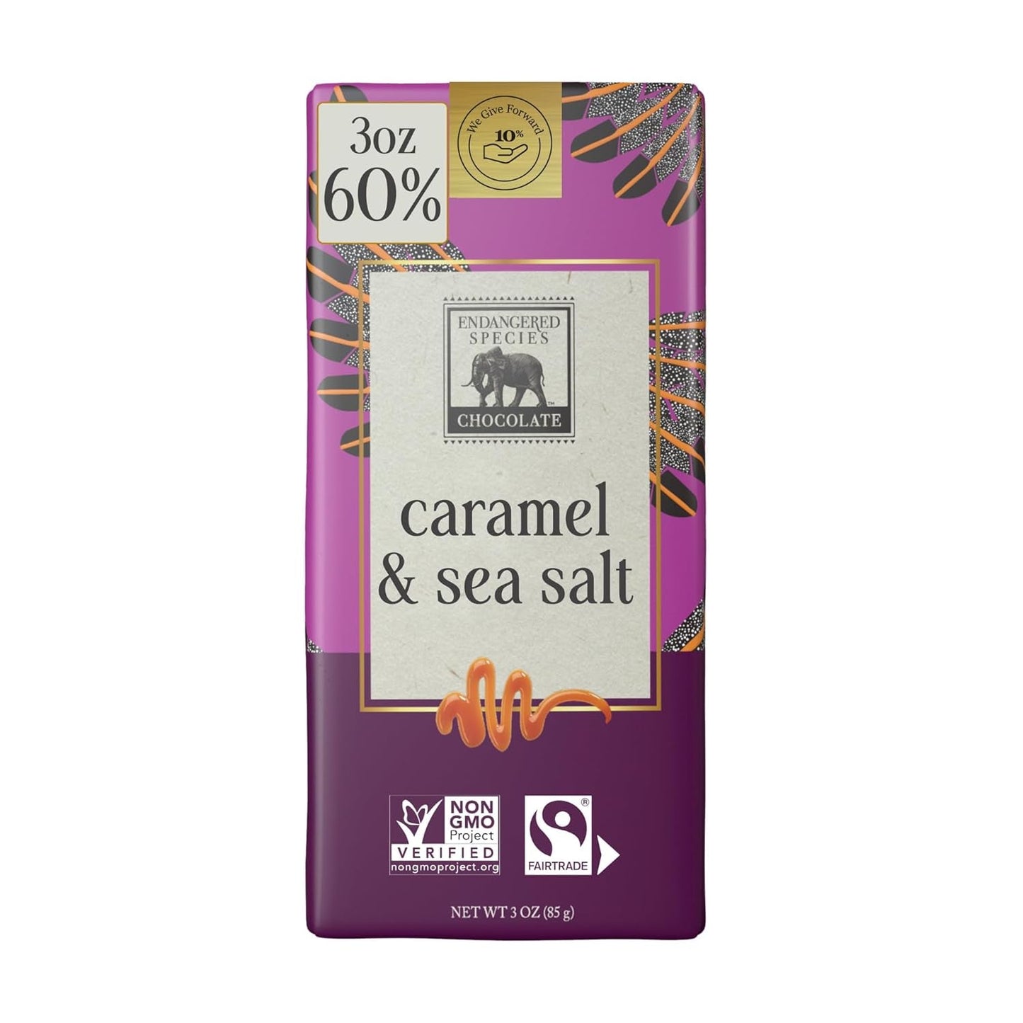, Dark Chocolate Sea Salt Caramel Bar, 3 Oz - WORLD TIME VISITS