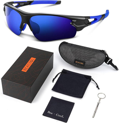 Polarized Sports Sunglasses for Men Women Youth Baseball Fishing Cycling Running Golf Motorcycle Tac Glasses UV400