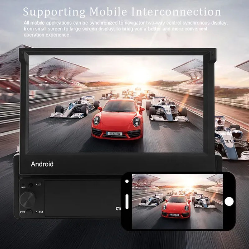 Amprime 1Din Android Car Radio Wifi Car Multimedia GPS Navigation Autoradio Bluetooth Stereo Radio FM AUX USB Auto Audio Player