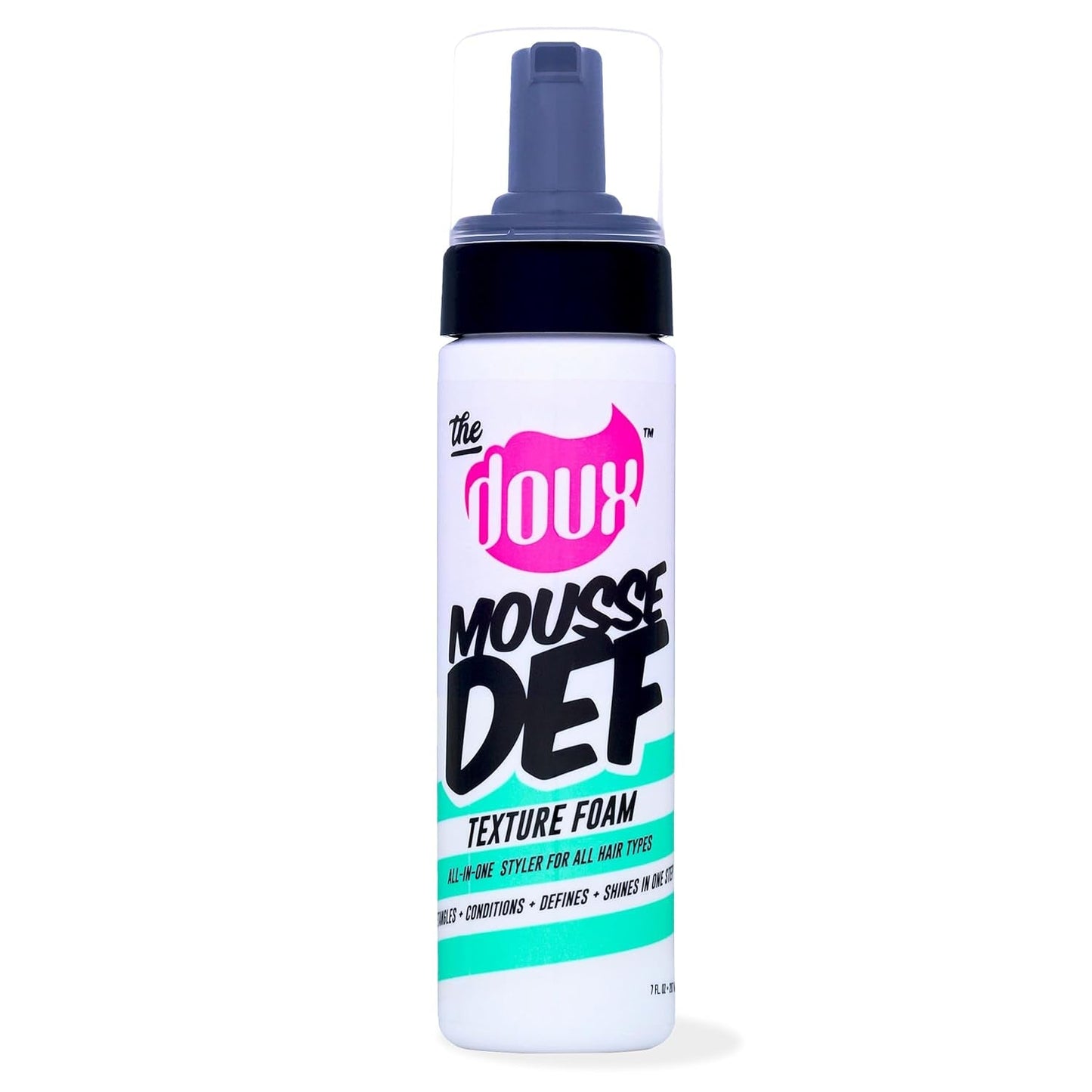 Mousse Def Texture Foam, Multi-Use Mousse Hair Foam to Style, Condition, Define, Volumize, and Add Shine - 7Oz