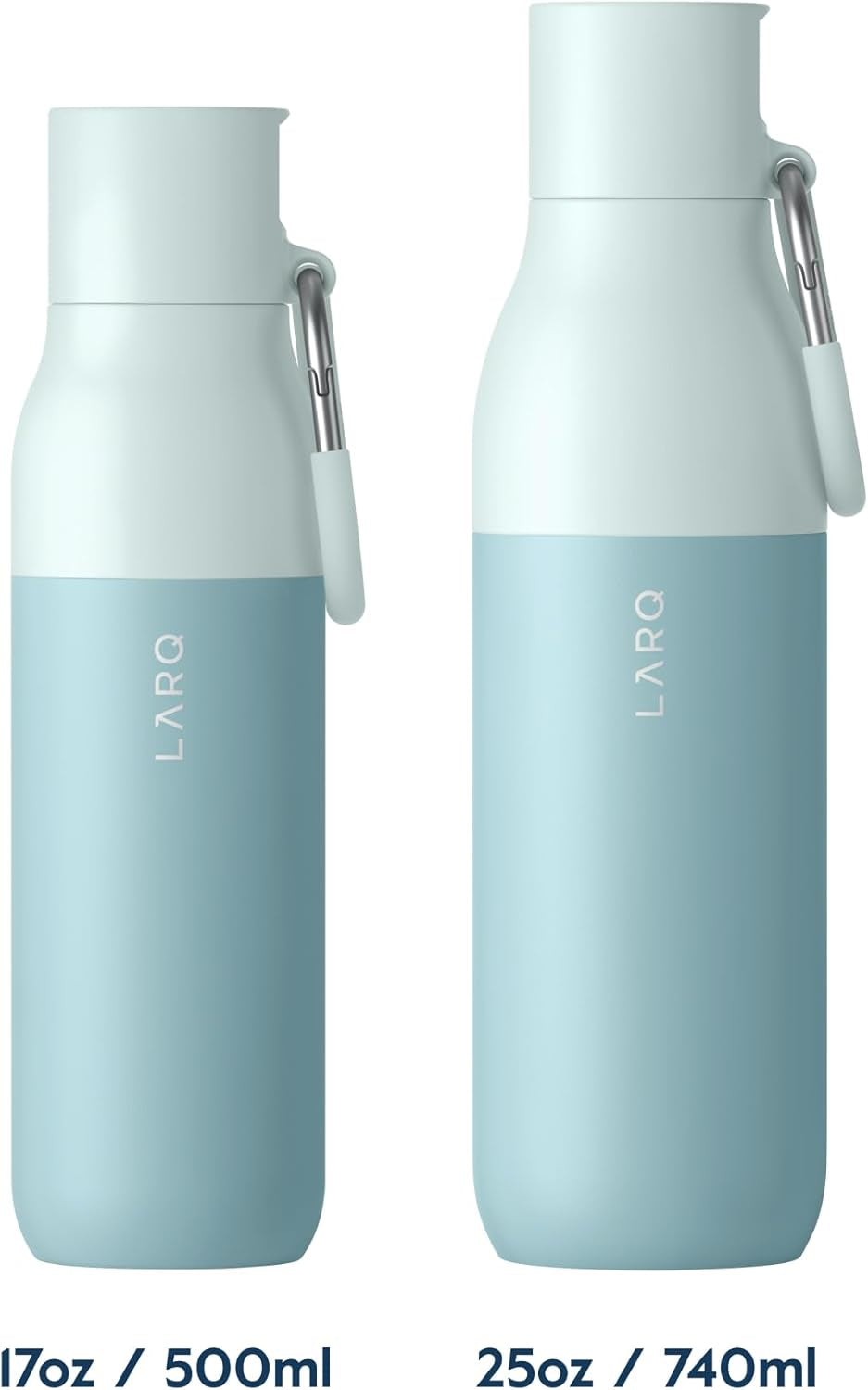 Flip Top 17 Oz Insulated Stainless Steel Water Bottle with Straw | Thermos, BPA Free | Reusable Bottle for Sports, Gym, Travel | Keeps Drinks Cold 24 Hours, Seaside Mint - WORLD TIME VISITS