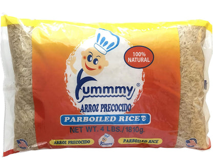 Parboiled Long Grain Rice - Arroz Precocido, 4 Lb., Kosher Certified, Made in USA