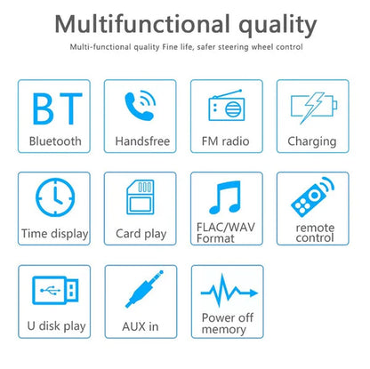 Podofo Autoradio 12V 1Din Car Radio Bluetooth Car Stereo In-Dash Car Audio Phone AUX-IN Fm/Usb/Radio Remote Control MP3 Player - WORLD TIME VISITS