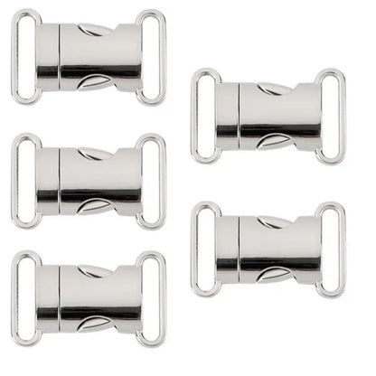 5pcs 20mm Metal Side Release Buckles For Paracord Survival Bracelets