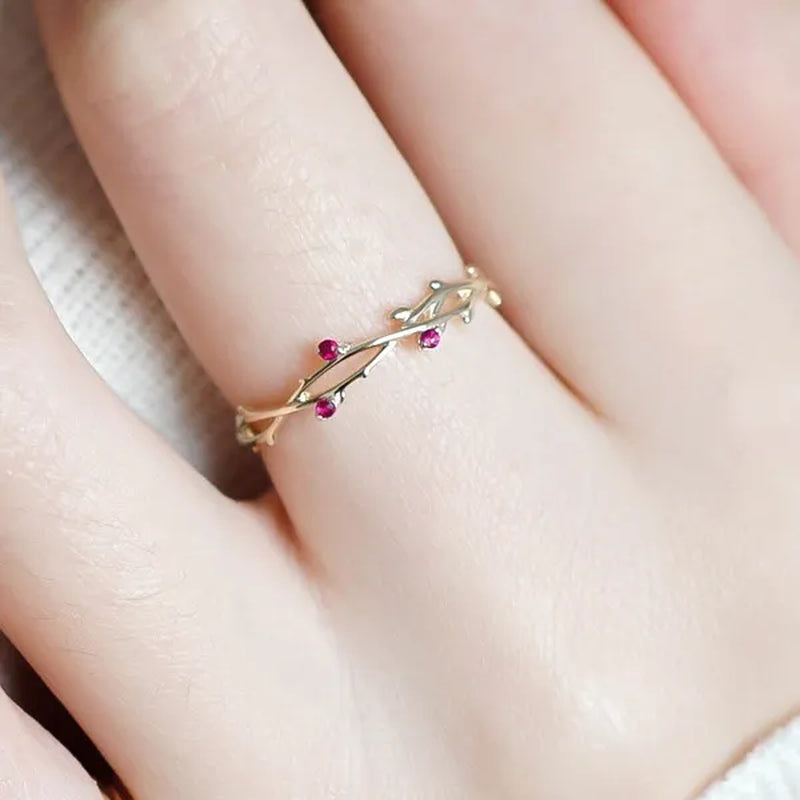Simple Fashion Natural Ruby Gemstone Bridal Wedding Ring for Womens Engagement Wedding Party Diamond ring Engagement ring Valentine's Day Present Size 5-12