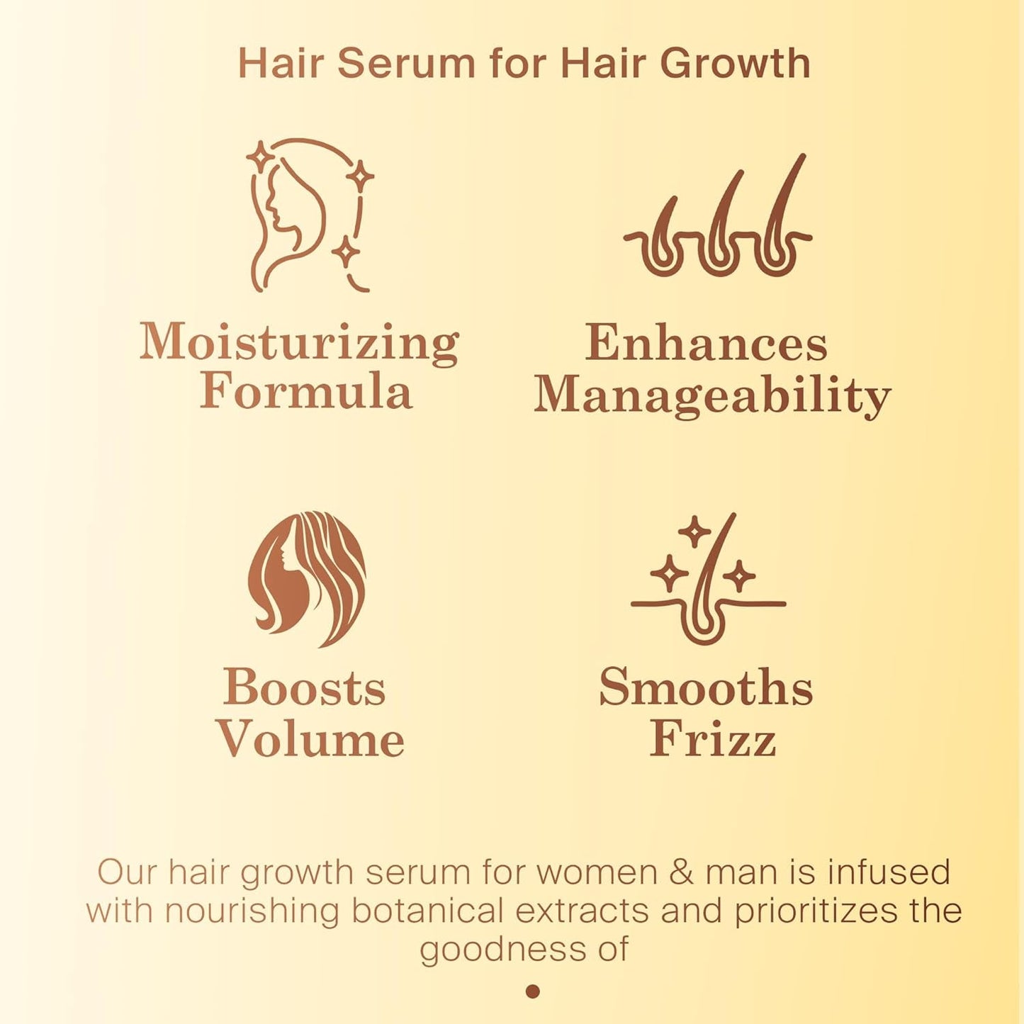 Peptide Hair Serum for Hair Growth Men & Women - Copper Peptides for Hair Growth - Caffeine Hair Growth Serum for Hair Thinning & Loss - Multi Peptide Serum for Hair Density 2 Fl Oz