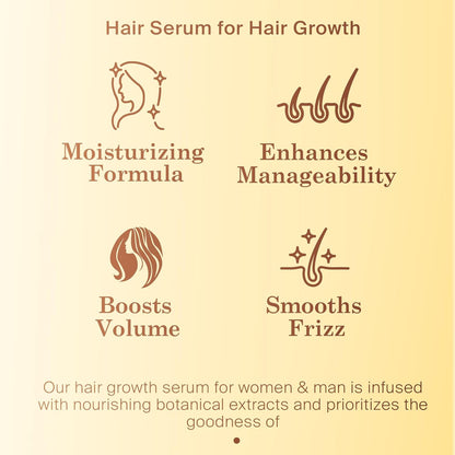 Peptide Hair Serum for Hair Growth Men & Women - Copper Peptides for Hair Growth - Caffeine Hair Growth Serum for Hair Thinning & Loss - Multi Peptide Serum for Hair Density 2 Fl Oz