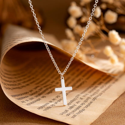 Cross Necklace for Women - Dainty 925 Sterling Silver/Gold Plated Layered Cross Pendant Simple Small Necklaces for Women Trendy Jewelry Gifts