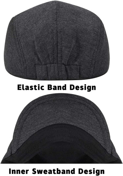 Men'S Flat Cap Gatsby Newsboy Lvy Irish Hats Driving Cabbie Hunting Cap