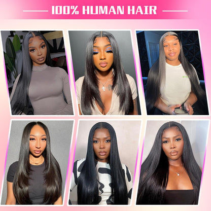 12A Human Hair Bundles Straight 16 18 20 Inch 3 Bundles Human Hair 100% Unprocessed Brazilian Virgin Hair Bundles Deals Human Hair Weave Bundles Human Hair Extension Double Weft Natural Color