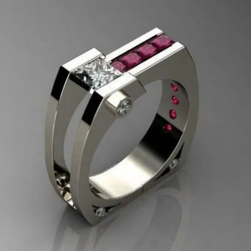 Elegant Creative Simple Women Fashion Zircon Jewelry Zircon Ring Ms. Engagement Wedding Ring Halloween Gift Anniversary Gift Jewelry Size US5-11