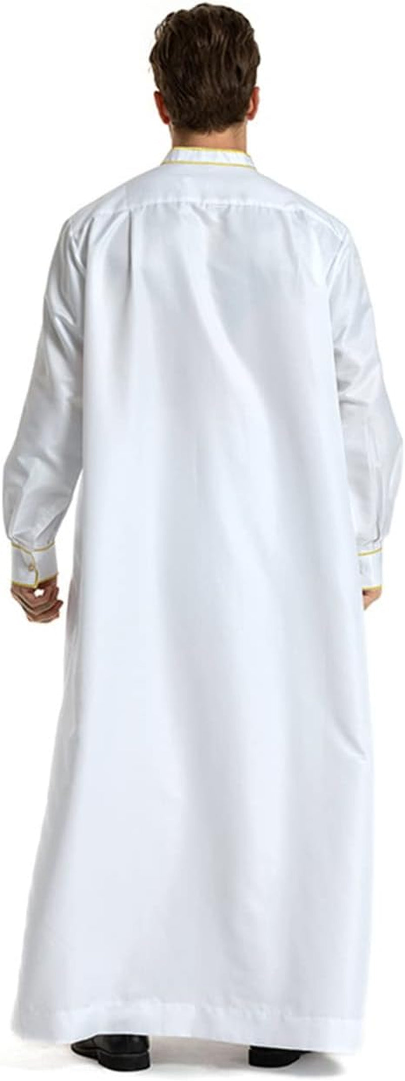 Muslim Islamic Pakistan Dubai Abaya Thobe Middle East Style Embroidered Men'S Clothing S-XXXL