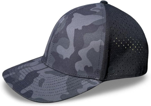 Ultra Performance Water-Resistant UPF 50 Baseball Hat | Golf | Boat | Beach | Lake | Workout | Everyday | Men and Women (Black Camo), 8 - WORLD TIME VISITS