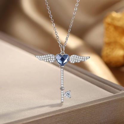 Crystal Necklace, Women'S Pendant Necklace, 925 Sterling Silver Necklace， Birthday and Valentine'S Day Jewelry Gifts for Mothers, Wives and Girls, Friends, with a Variety of Clothing, to Participate in Various Parties
