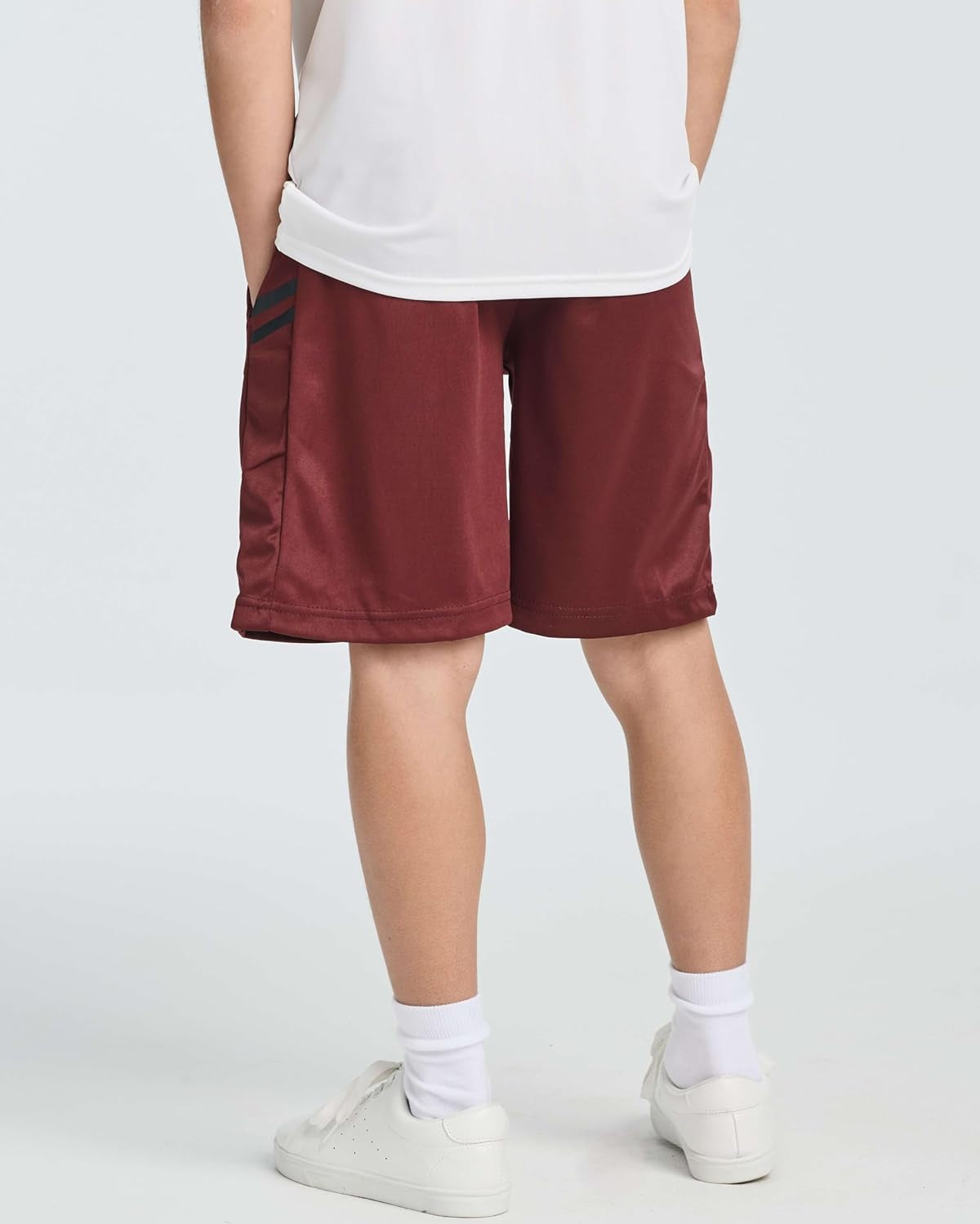 5 Pack: Boys' Athletic Basketball Shorts with Pockets - Youth Activewear (Ages 4-18)