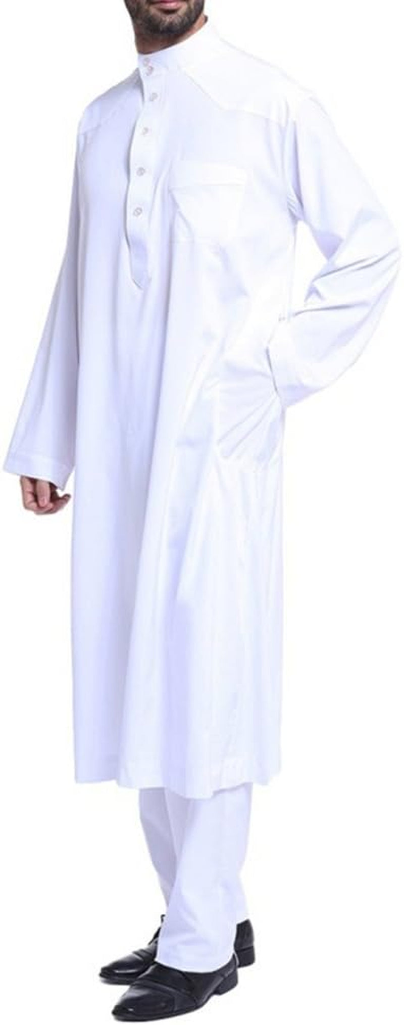 Loose Style Middle East Kaftan Dubai Arab Muslim Islamic Men'S Clothing Suit Shirt Pants