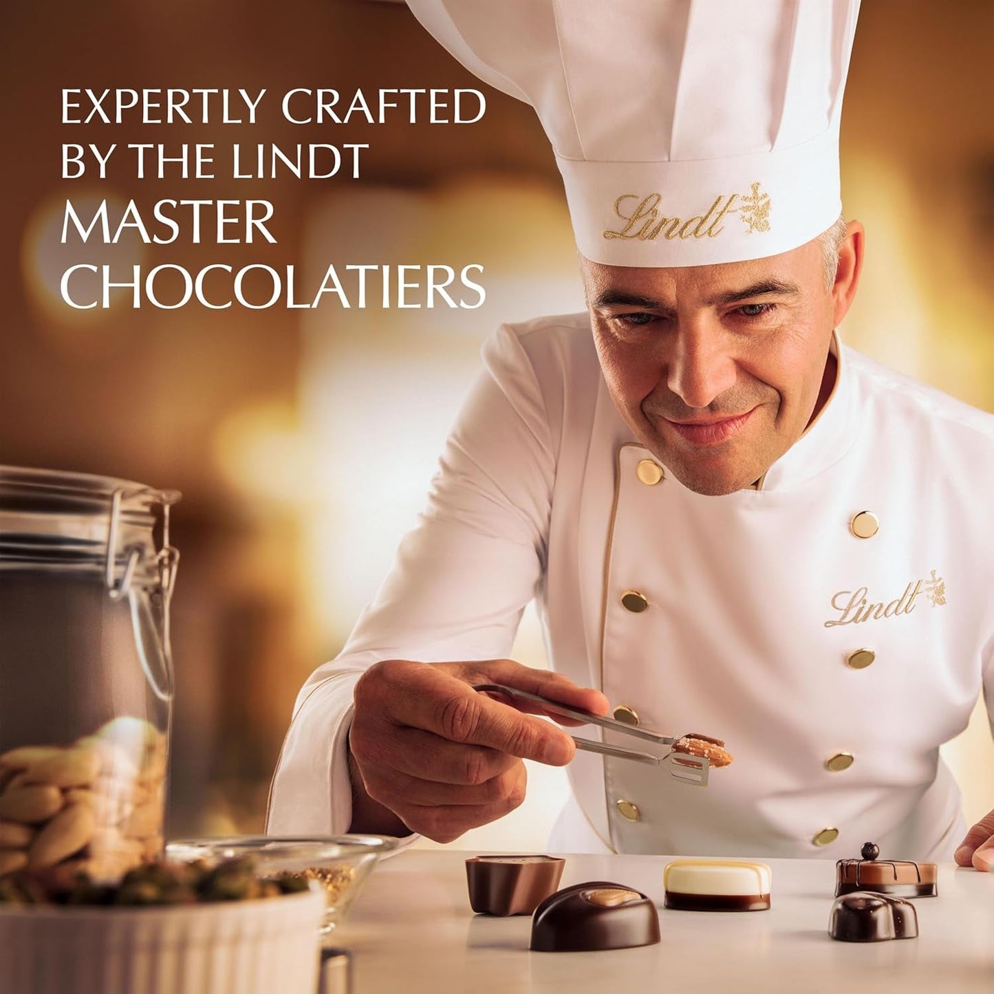 Mini Pralines, Assorted Chocolate Pralines with Premium Filling, Easter Chocolate Candy, 6.2 Oz Gift Box
