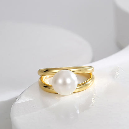 14K Gold French Vintage Oval Ring for Women Midi Stacking Dainty Open Adjustable Ring Christmas Gifts Jewelry