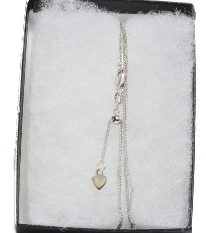 14Kt Solid Gold Adjustable Wheat Link Chain 1.2 Mm 14", 16",18" 20" Easy Slide, Lobster Claw Clasp Gift for Women