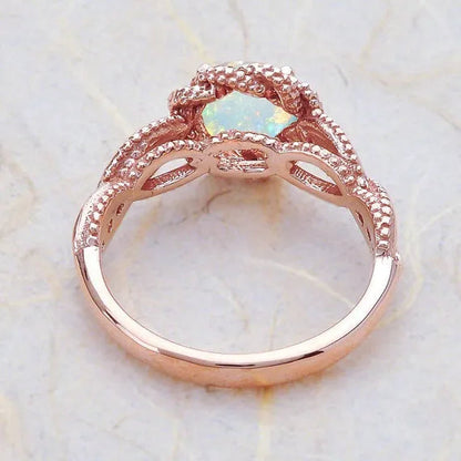 Gorgeous Rose Gold Rings Beautiful Jewelry Birthday Anniversary Gifts Promise Cocktail Engagement Rings Womens Wedding Rings Size 5 - 11