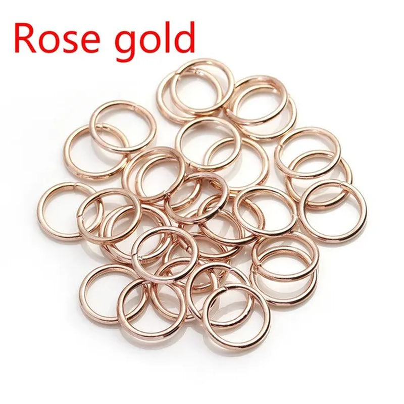 3 4 5 6 7 8 10 12 14 16 20mm metal ring silver/gold/bronze split ring connector, split ring for DIY jewelry making