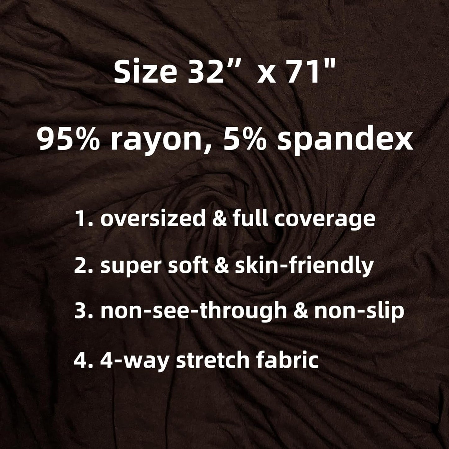 Non-See-Through Premium Jersey Maxi Hijab Head Scarf Wrap for Muslim Women