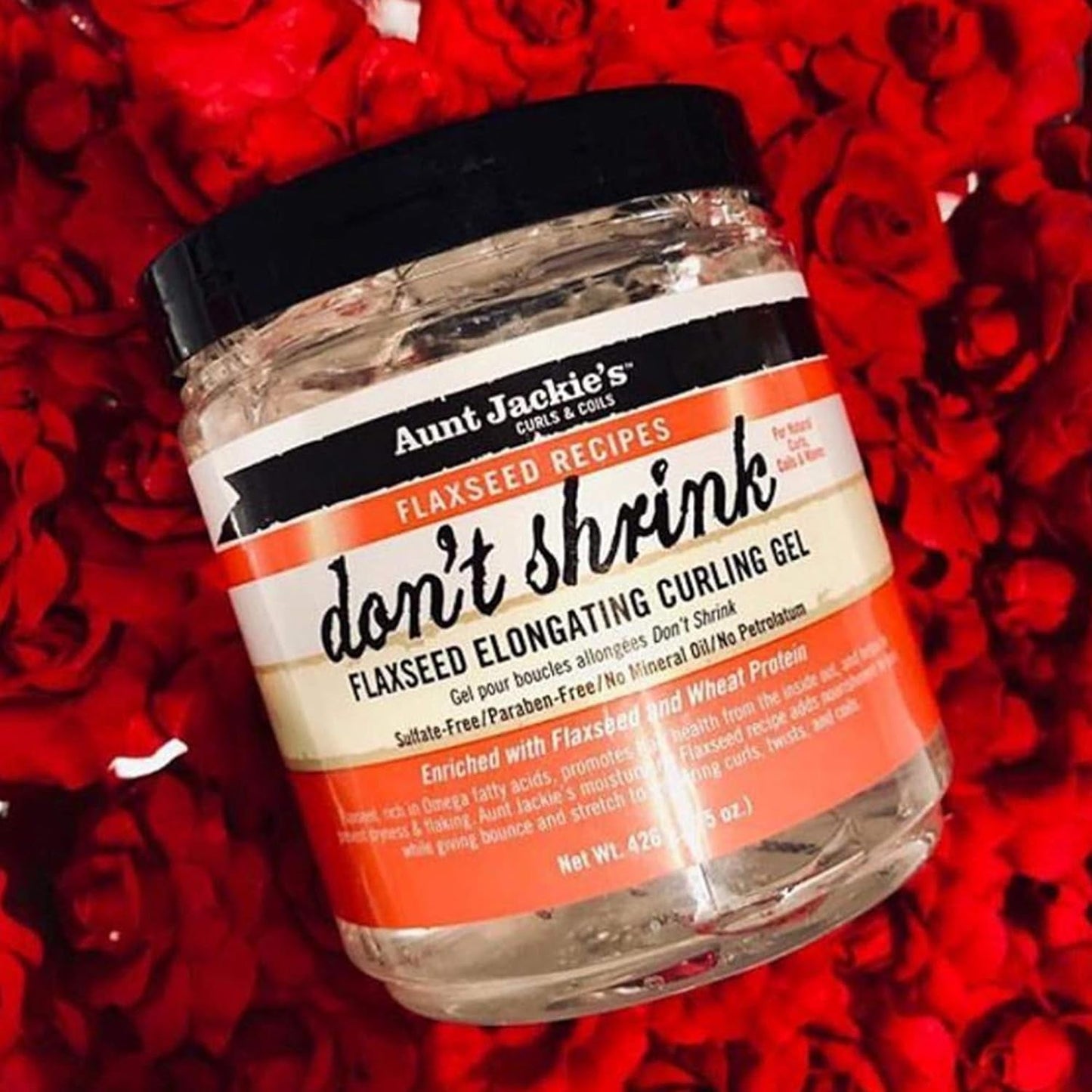 Flaxseed Recipes Don'T Shrink Elongating Hair Curling Gel for Natural Curls, Coils and Waves, Helps Prevent Dryness and Flaking, 15 Oz