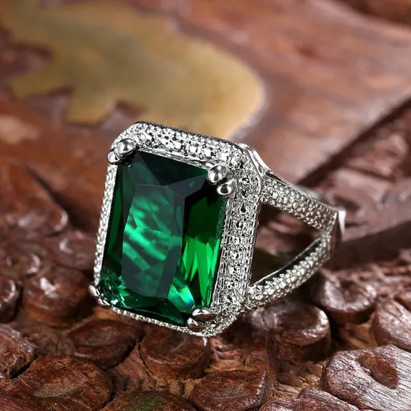 925 Ring Rings for Women New Model Fashion Jewelry Zircon Square Rings Wedding Jewelry Engagement Diamond Rings