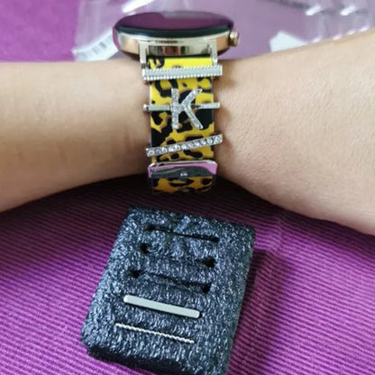 For Apple Watch Band Metal Charms Decorative Ring Diamond Ornament Smart Watch Strap for Iwatch Bracelet Watch Band Ornament
